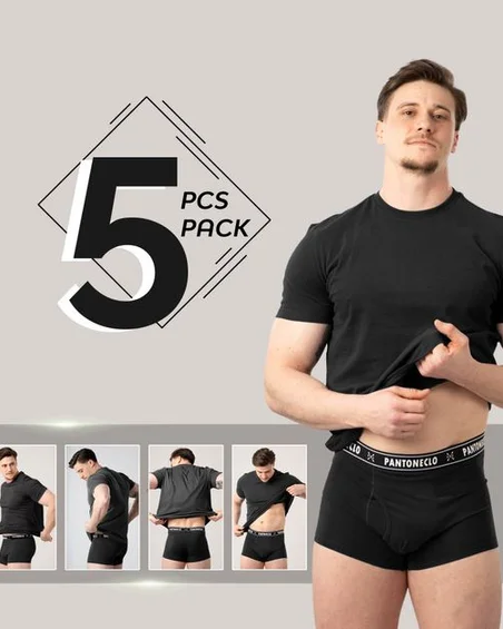 Boxeralsók alsóneműk férfiaknak - 5 darabos csomag