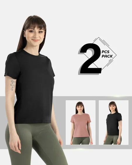 Ultra puha modal és elasztán keverékű póló – 2 darabos csomag
