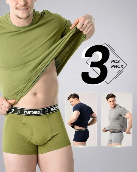 Boxeralsók alsóneműk férfiaknak - 3 darabos csomag