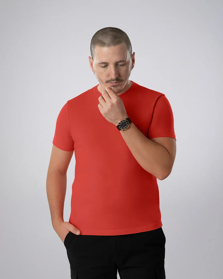 Image 2 of - menstshirtorange2jpg