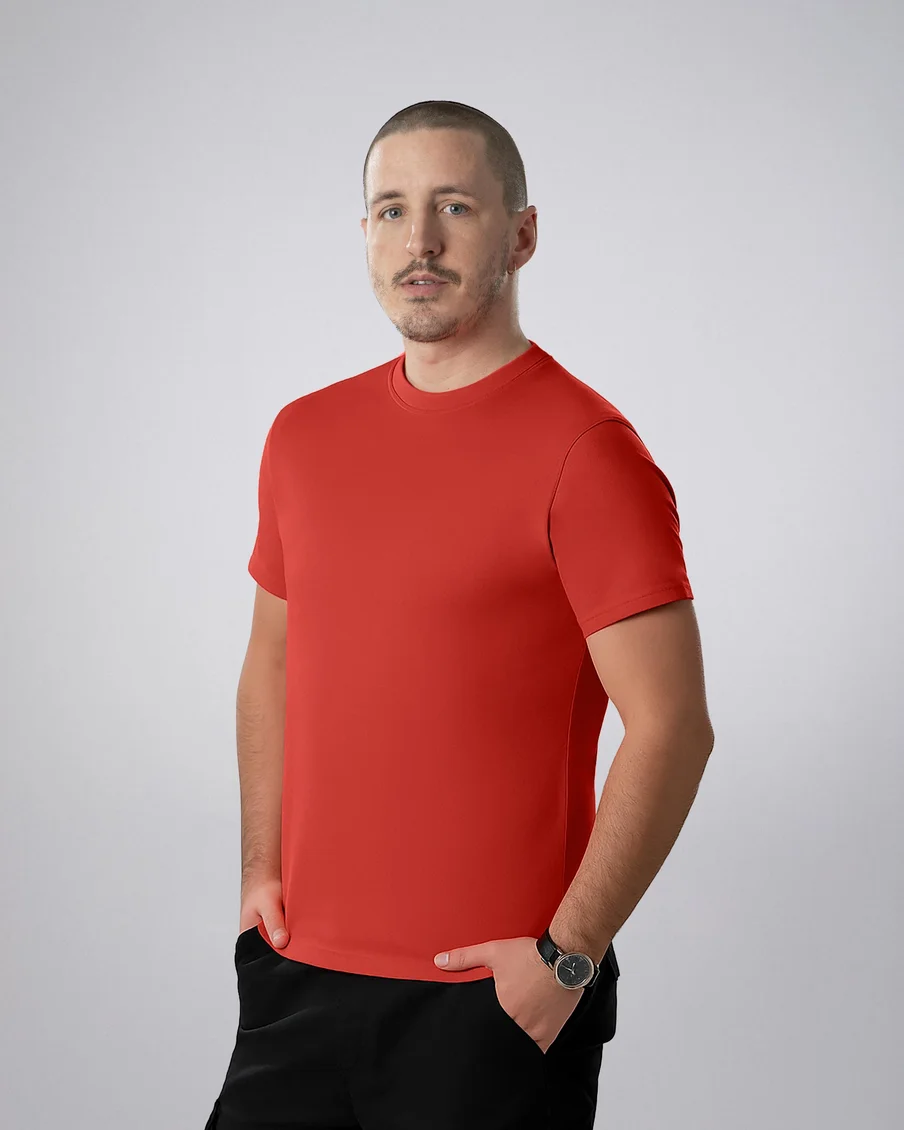 Image 3 of - menstshirtorange3jpg