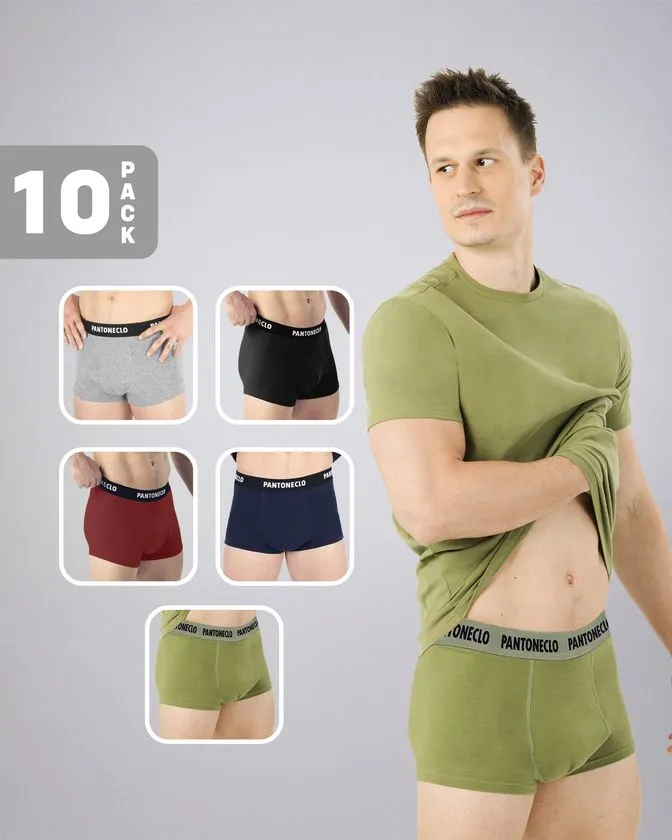 Boxeralsók alsóneműk férfiaknak - 10 darabos csomag