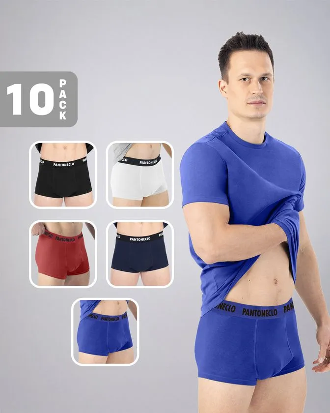 Boxeralsók alsóneműk férfiaknak - 10 darabos csomag