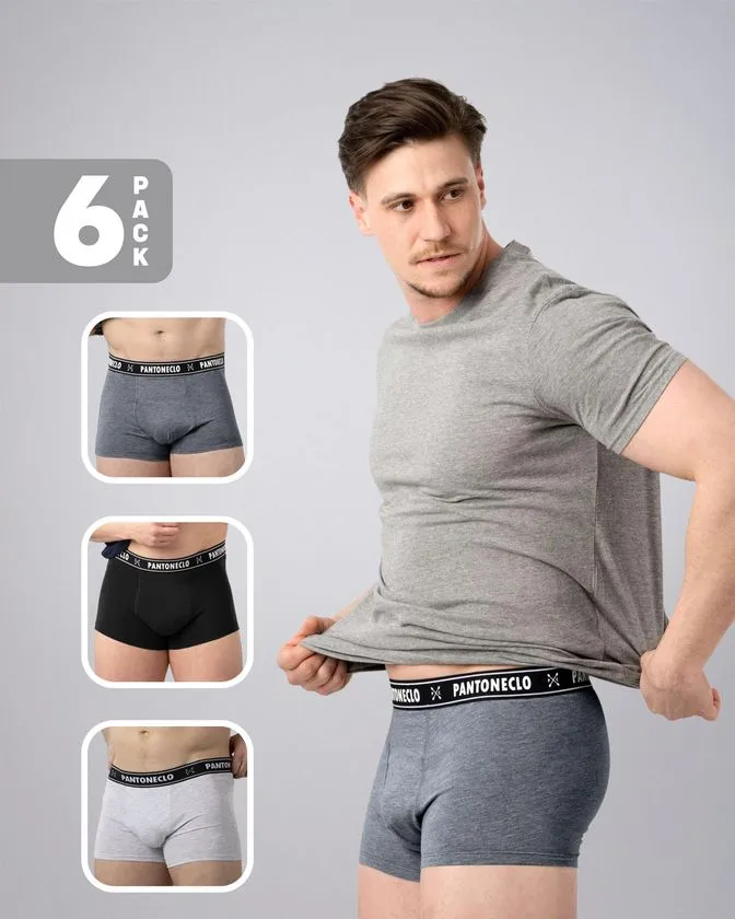 Boxeralsók alsóneműk férfiaknak - 6 darabos csomag